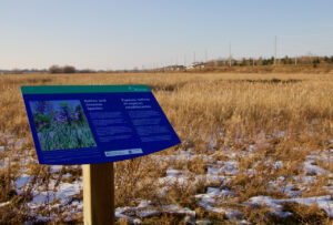 Interpretive sign at the Carp River Conservation Area's Living Classroom.