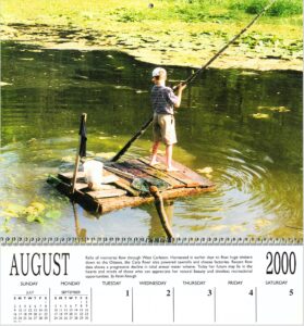 Friends of the Carp River 25th anniversary. Millennium Calendar - Kevin Keough's winning photo for August 2000.